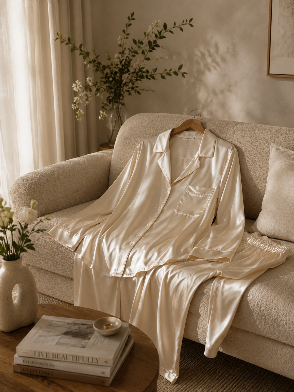 Silk sleepwear by The Belle Flower