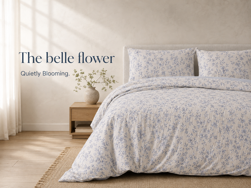 The Belle Flower Quiet Garden bedding campaign